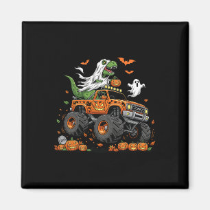 Dinosaur T-rex Riding Monster Truck Halloween Männ Magnet