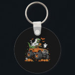 Dinosaur T-rex Riding Monster Truck Halloween Men  Schlüsselanhänger<br><div class="desc">Dinosaur T-rex Riding Monster Truck Halloween Men Boy Kid</div>