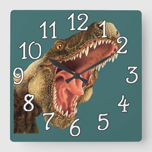 Dinosaur T-Rex Schlafzimmer Spielzimmer Uhr Uhr (Vorderseite)