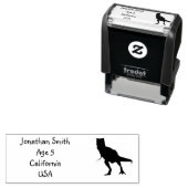 Dinosaur T-rex Silhouette für Kinder Permastempel (Beispiel)