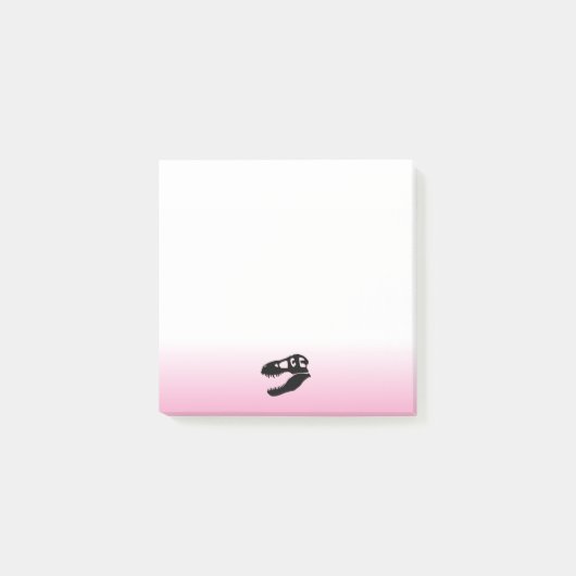 Dinosaur T. rex Skull Post-it Klebezettel (Vorderseite)