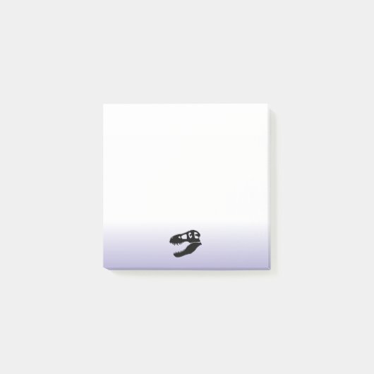 Dinosaur T. rex Skull Post-it Klebezettel (Vorderseite)