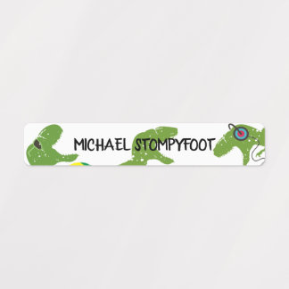 Dinosaur t-rex Sommerspass Identifizierungsaufkleb Etiketten