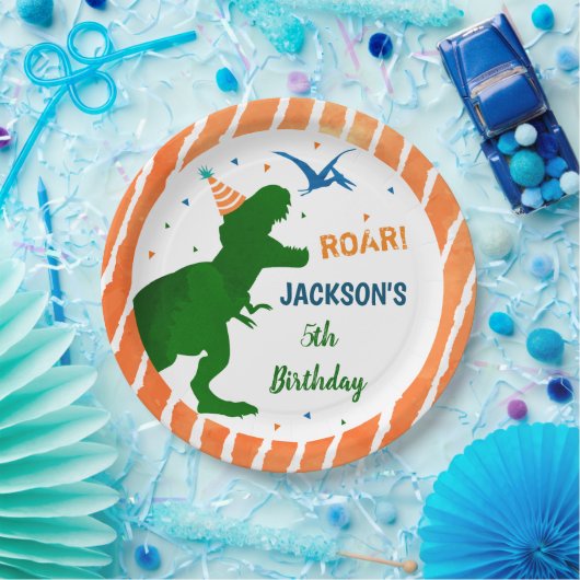Dinosaur T-rex T Rex Birthday Party Paper Teller (Party)