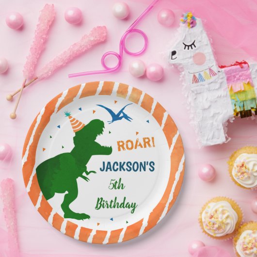 Dinosaur T-rex T Rex Birthday Party Paper Teller (Party)