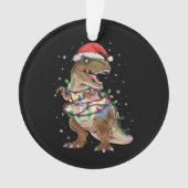Dinosaur T-rex Tree Christmas Sweater Xmas Dino Ornament (Vorderseite)