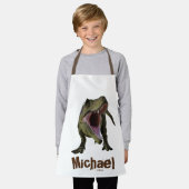 Dinosaur T-rex Tyrannosaurus Jurassic Personalisie Schürze (Getragen)