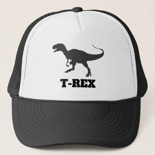 Dinosaur T-Rex Tyrannosaurus Personalisiert Truckerkappe (Vorderseite)