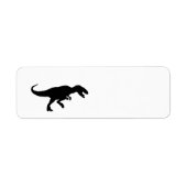 Dinosaur T-Rex Tyrannosaurus Rex Schwarze Silhouet (Vorne)