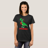 Dinosaur T Rex Valentines Day Boys Valentine Kids T-Shirt (Vorne ganz)