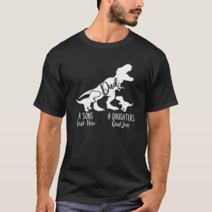 Dinosaur T Rex Vater A Sons First Held A Daughters T-Shirt