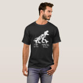 Dinosaur T Rex Vater A Sons First Held A Daughters T-Shirt (Vorne ganz)