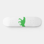 Dinosaur T-Rex - Wählen Sie die Hintergrundfarbe Skateboard (Horizontal)