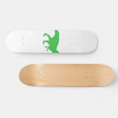 Dinosaur T-Rex - Wählen Sie die Hintergrundfarbe Skateboard (Horizontal)
