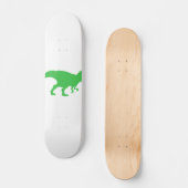 Dinosaur T-Rex - Wählen Sie die Hintergrundfarbe Skateboard (Vorderseite)