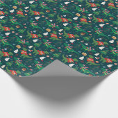 Dinosaur T-Rex: Weihnachten Neues Jahr. Geschenkpapier (Ecke)