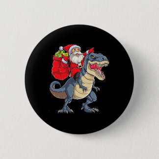 Dinosaur T Rex Weihnachtsjungs Männer Mädchen Weih Button