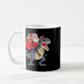 Dinosaur T Rex Weihnachtsjungs Männer Mädchen Weih Kaffeetasse (Links)