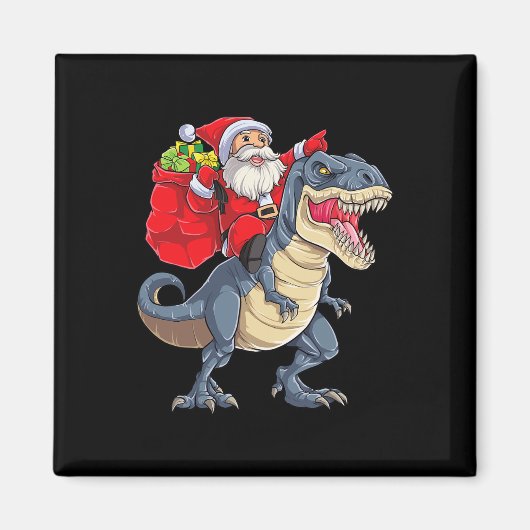 Dinosaur T Rex Weihnachtsjungs Männer Mädchen Weih Magnet (Vorne)