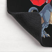 Dinosaur T Rex Weihnachtsjungs Männer Mädchen Weih Mousepad (Ecke)
