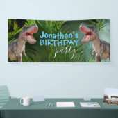 Dinosaur T Rexs Boy Blue Banner (Messe)