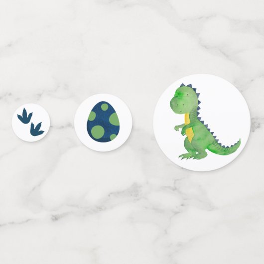 Dinosaur Table Confetti - Trex Confetti Konfetti (Vorderseiten)