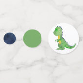 Dinosaur Table Confetti - Trex Confetti Konfetti (Rückseiten)