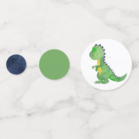 Dinosaur Table Confetti - Trex Confetti Konfetti (Rückseiten)