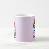 Dinosaur tangled up in fairy christms lights kaffeetasse (Mittel)