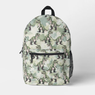 Dinosaur-Tarnung Grün-Rucksack Bedruckter Rucksack
