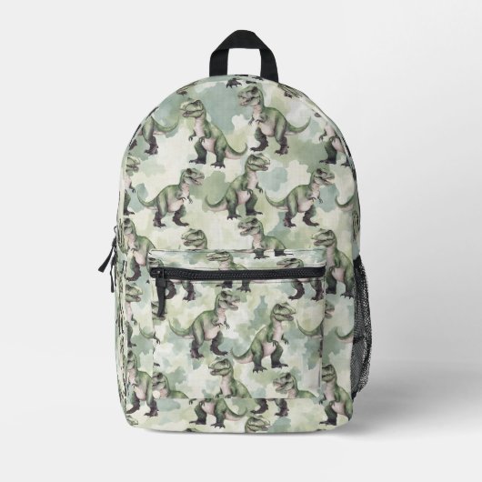 Dinosaur-Tarnung Grün-Rucksack Bedruckter Rucksack (Vorderseite)
