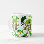 Dinosaur Tasse Glücklich Geburtstagsfeier Tasse (Vorderseite Links)