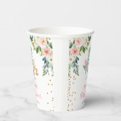 Dinosaur Tea Party Geburtstagsdusche Blütenblüte Pappbecher (Rechts)