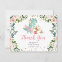 Dinosaur Tea Party Kinderdusche Danke