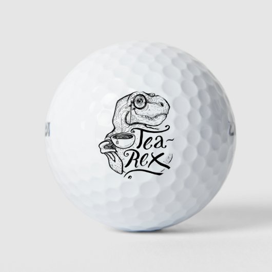 Dinosaur Tea Rex Golfball (Vorderseite)