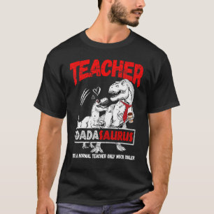 Dinosaur Teacher Life-Kaffee Vater Vater Rex Tiny T-Shirt