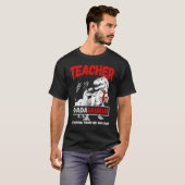 Dinosaur Teacher Life-Kaffee Vater Vater Rex Tiny  T-Shirt (Vorne ganz)