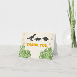 Dinosaur Thank You Card Dino Dankeskarte