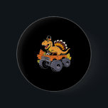 Dinosaur Thanksgiving Boys Kids Dino T Rex Monster Button<br><div class="desc">Dinosaur Thanksgiving Boys Kids Dino T Rex Monster Truck</div>