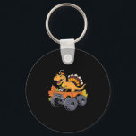 Dinosaur Thanksgiving Boys Kids Dino T Rex Monster Schlüsselanhänger<br><div class="desc">Dinosaur Thanksgiving Boys Kids Dino T Rex Monster Truck</div>