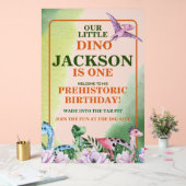 Dinosaur Thema 1. Geburtstag Acrylschild (Hochzeit)