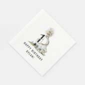 Dinosaur Thema 1. Geburtstag Party Serviette (Ecke)