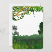 Dinosaur Thema 2. Geburtstag Party Einladung (Rückseite)