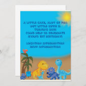 Dinosaur-Thema Einladung (Vorne/Hinten)