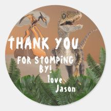 Dinosaur Thema Geburtstagsparty Danke