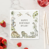 Dinosaur Thema Geburtstagsparty Napkins Serviette (Beispiel)