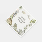 Dinosaur Thema Geburtstagsparty Napkins Serviette (Ecke)