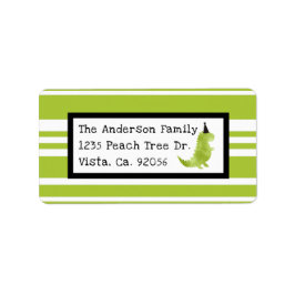 Dinosaur Thema Grün und Schwarz Little Dino Thema Adressaufkleber