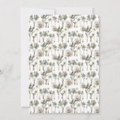 Dinosaur Theme 3. Geburtstags-Party Einladung (Rückseite)