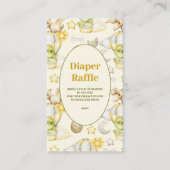 Dinosaur Theme Baby Diaper Tombola Begleitkarte (Vorderseite)